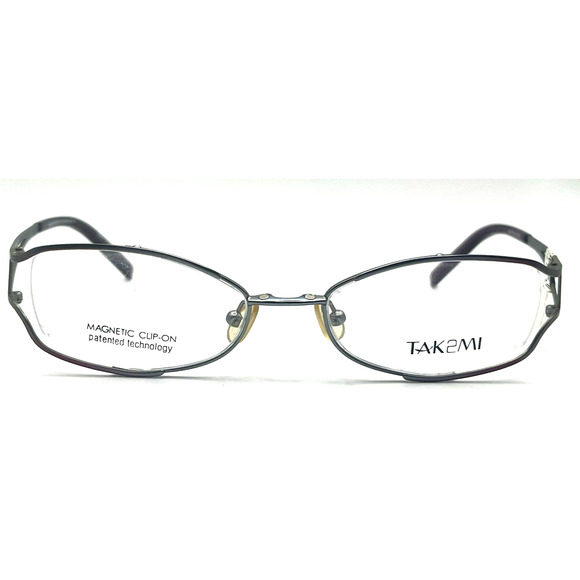 TAKUMI T9589 SLIVER/RED EYEGLASSES SUNGLASSES FRAMES 51-18-135 - Picture 1 of 4